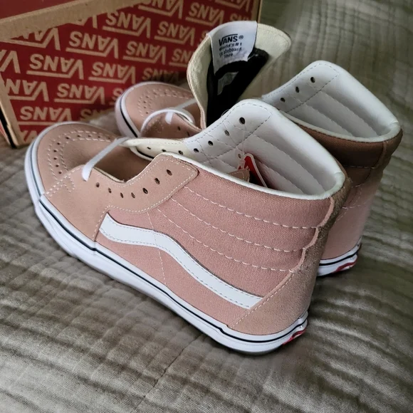 Vans Sk8 Hi Mahogany Rose and True White Women 5 VNOA38GEQQ6 (2019) - Picture 5 of 7